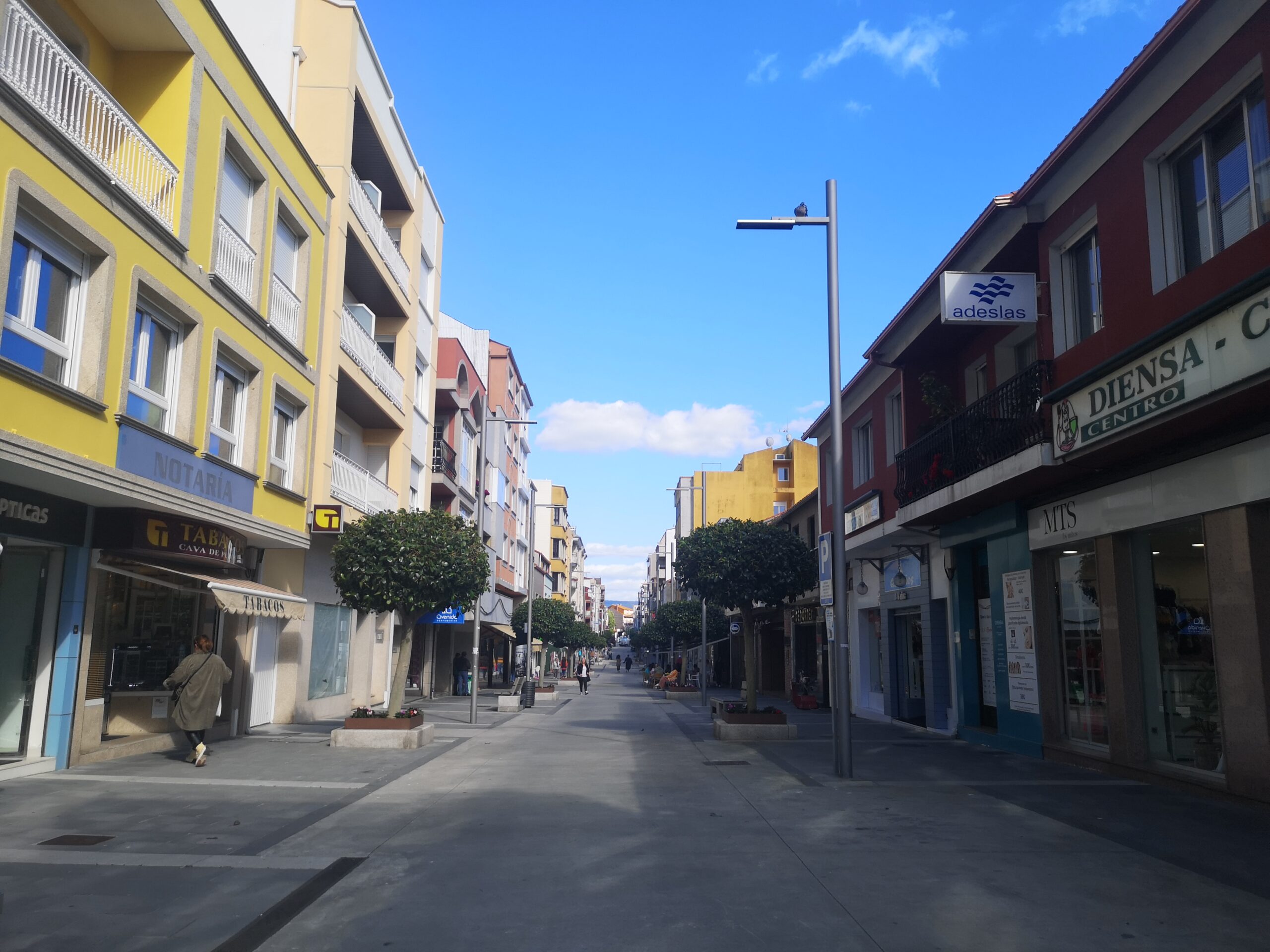 Rúa Castelao, calle peatonal en O Grove